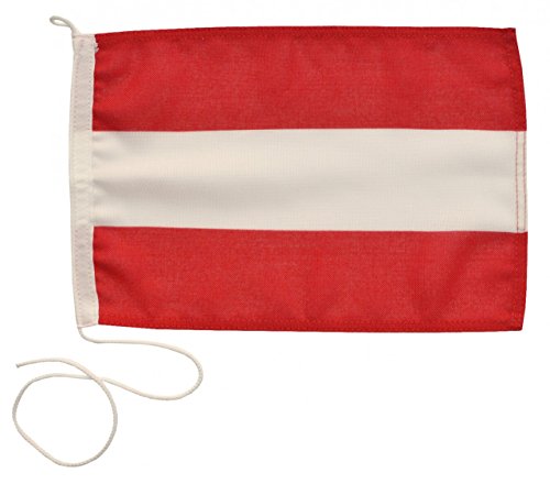 Navyline Gastlandflagge Österreich in Zwei Größen, Größe:20 x 30 cm von Navyline