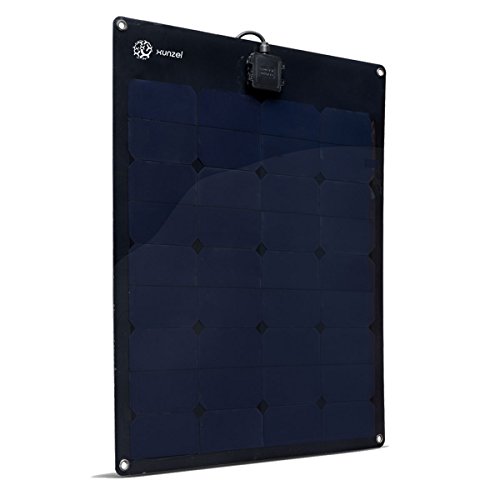 Xunzel 50 W Ultra-Dünner Solarmodul für Ladung von 12 V- Batterien, 1 Stück, SPHD05012 von Navyline