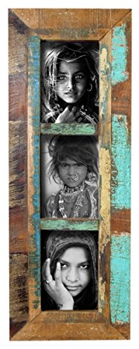 Nawemo Altholz Recycling Bilderrahmen Trilogie, 62cm x 23cm von Nawemo