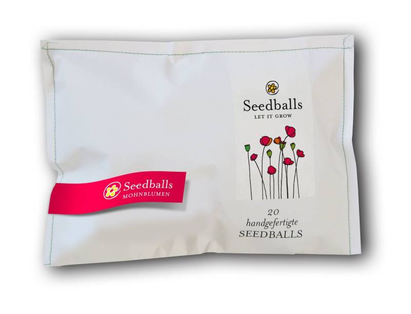 Nawemo Blumenerde Seedballs Klatschmohn (20 Stück in der Packung) von Nawemo, (1-St) von Nawemo