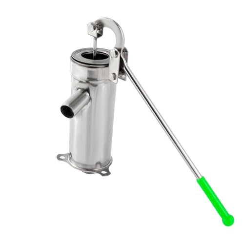 Handpumpe Wasser Schwengelpumpe Wasserpumpe Handpumpe Brunnenpumpe Gartenpumpe Schüttelpumpe Handwasserpumpe Edelstahl Saugpumpe 8m Pumpentiefe, für Garten und Park von Naxidf