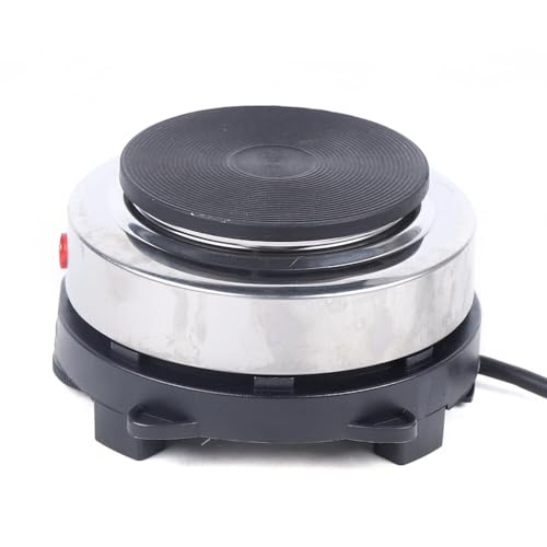 Mini Elektrisch Kochplatte, Herdplatte Kochfeld, Kaffee Erhitzer Heizung Platte, 500W Tragbarer Mini Kochplattenherd, Schwarz von Naxidf