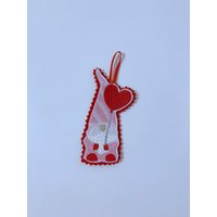 Valentinstag Hängeballon Herz Gonk/Wichtel Pastell Rosa Baum Dekoration Ornament Shabby Chic von NayworthCottageCraft