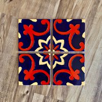 4 Stück Handgefertigt/3 in 1 Design Fliesenmalerei Verwendung Als Küchenfliesen, Untersetzer & Teelichthalter Kunststoff 10 X cm Spezielle 4 Stück Handgefertigt/3 in 1 Design Fliesenmalerei Verwendung Als Küchenfliesen, Untersetzer & Teelichthalter Kunststoff 10 X cm Spezielle von NazaninArtBoard