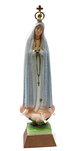 Nazareth Store Statue "Our Lady of Fatima" N SRA De Fatima, handgefertigt, Wetterfarbwechsel, 23,1 cm von Nazareth Store