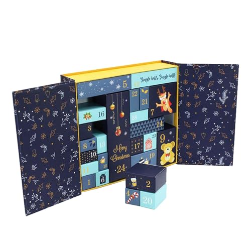 Adventskalender Zum Befüllen 2024, 24 Tage Leerer Adventskalender Zum Selbstbefüllen,Weihnachts Adventskalenderboxen Leer, Befüllbarer Adventskalender, Erstellen Sie Ihre Eigenen Countdown Zu Weihnach von Nbbwwu