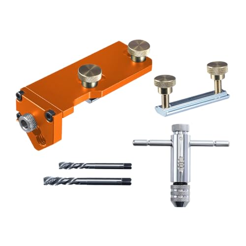 Nbbwwu Aluminiumprofil Gewindebohrführung - Profilschneider - Gewindeschneide-Assistent mit präziser Positionierung für Beschläge und Geländerschneider für Bau Montage Möbel Kabel und Nbbwwu Aluminiumprofil Gewindebohrführung - Profilschneider - Gewindeschneide-Assistent mit präziser Positionierung für Beschläge und Geländerschneider für Bau Montage Möbel Kabel und von Nbbwwu