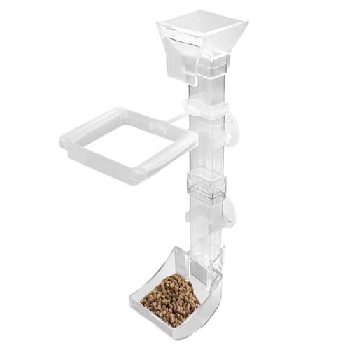 Nbbwwu Fischfutter-Futterstation – Tank-Futterstation mit Reinigungsbürste und Messlöffel – Anti-Scattering Feeding Tube Supplies für Betta Teich Home Outdoor Männer Frauen von Nbbwwu