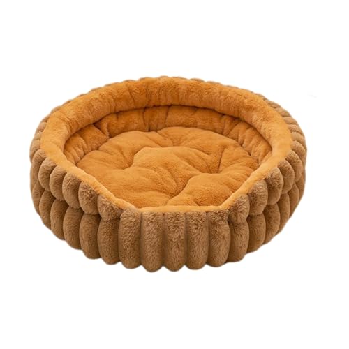Nbbwwu Hundebett Für Kleine Hunde - Weiches Katzenbett Mit Runder Form Und Kuschelnest,Plüsch Möbelmatte Wohlfühl Haustierzubehör Für Kitten Zuhause Wohnzimmer Schlafzimmer von Nbbwwu