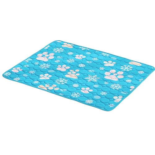 Nbbwwu Hundekühlmatte | Tragbare Kühlgel Auflage Für Haustiere,Klappbare 60x50 cm Matte Für Wohnung Balkon Terrasse Schlafzimmer von Nbbwwu