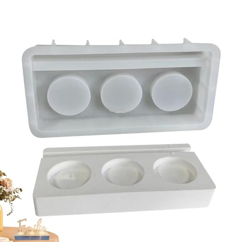 Nbbwwu Silikonformen Gießformen Familie Wort,Silikonforme Buchstaben Für 3 Teelichthalter,Gießformen Häuser KerzenhalterSilikonformen Buchstaben, Silikon-Handwerk,Inneneinrichtung von Nbbwwu