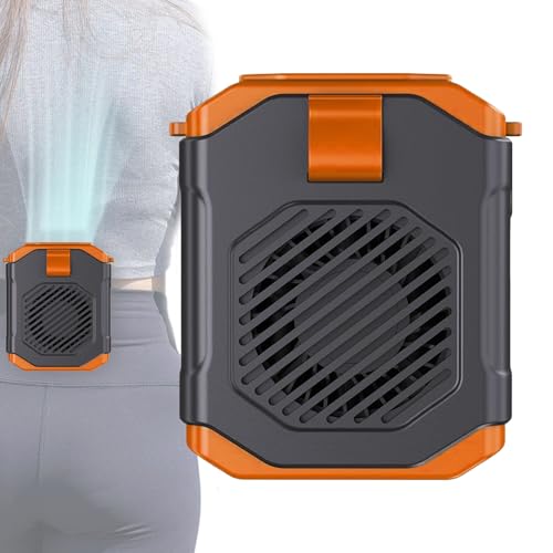 Nbbwwu Tragbarer Hüftlüfter Mit Clip | Klimagerät Zum Umhängen | Tragbares Kühlgerät Mit Taschenlampe Für Outdoor Sport Camping Angeln Wandern Reisen von Nbbwwu