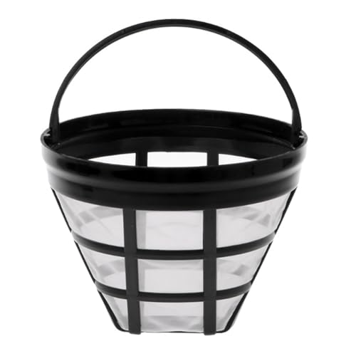 Nbbwwu Wiederverwendbare Kaffeefilter | #4 Kaffeesieb und Korbfilter für Kaffeemaschine | 8–12 Tassen Filters Permanenter Korb-Kaffeefilter wiederverwendbar von Nbbwwu