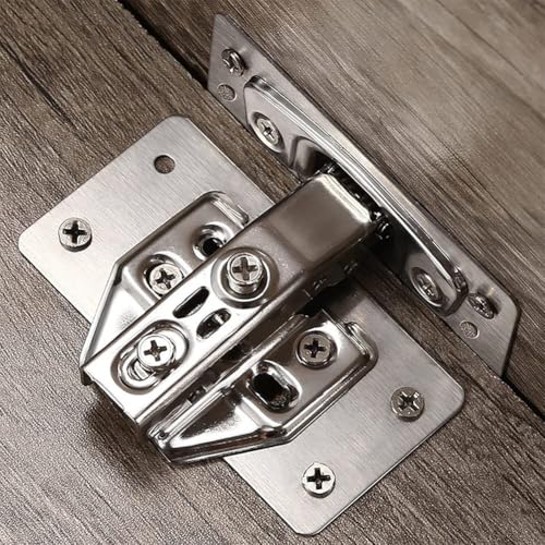 10 Paar Schrankscharnier-Reparaturplatten Edelstahl Befestigungswerkzeug für Schränke und Schubladen (1 Paar) von NbgrvB