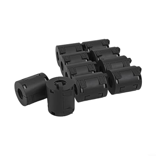 10 Stück Ferritringkern schwarz Clip-On Rauschunterdrücker Kabelklemmen, Ferritkernring Bead Anti-Interferenz Hochfrequenzfilter (ui650) von NbgrvB