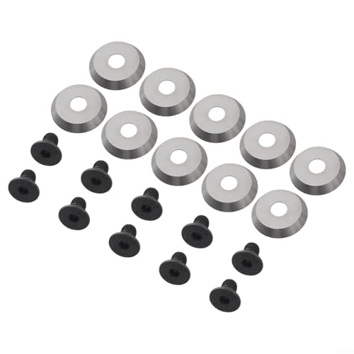 10 runde Vollhartmetall-Klingeneinsätze 18 mm Durchmesser 3 mm Dicke 30 Grad für Holzdrehmaschinen zur Unterstützung verschiedener Holzdreh- und Hohlschnitzaufgaben 10 runde Vollhartmetall-Klingeneinsätze 18 mm Durchmesser 3 mm Dicke 30 Grad für Holzdrehmaschinen zur Unterstützung verschiedener Holzdreh- und Hohlschnitzaufgaben von NbgrvB