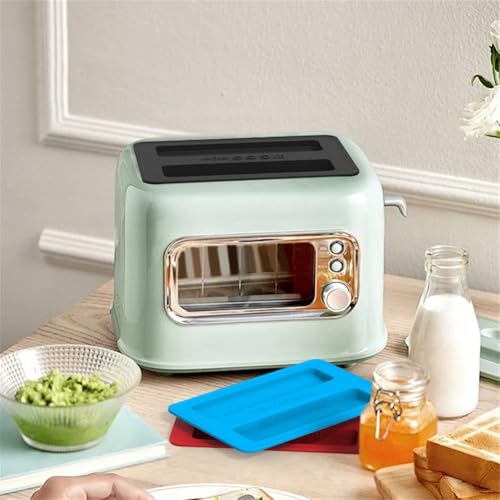 2 Stück Toaster-Abdeckung Silikon Staubschutz für 2 Scheiben Toaster, hält Geräte ordentlich (grau) von NbgrvB
