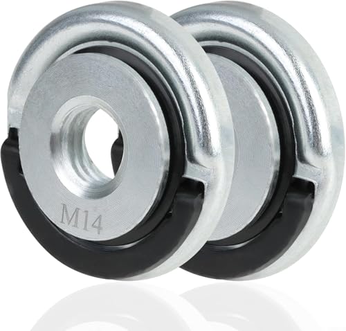 2 Stück für Winkelschleifer-Muttern mit selbstsicherndem Schnellspannmechanismus für schnellen und sicheren Schleifscheibenwechsel 2 Stück für Winkelschleifer-Muttern mit selbstsicherndem Schnellspannmechanismus für schnellen und sicheren Schleifscheibenwechsel von NbgrvB