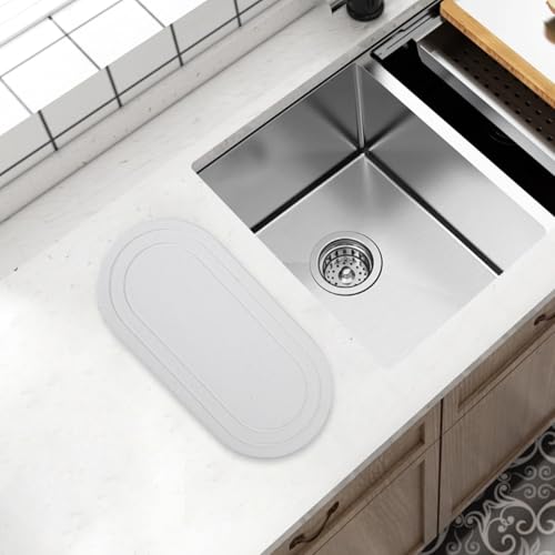 2 x elegantes, wasserabsorbierendes Tablett, schnell trocknender Kieselgur für Küche und Bad (A) von NbgrvB
