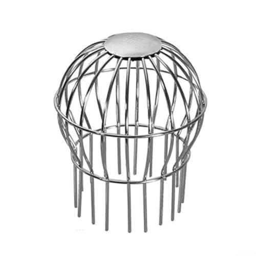 304 Edelstahl Dachabflussabdeckung Anti-Blockierung Mesh Dachrinnenschutz Drainage Grabenfilter Schutz Fallrohr Laub Schmutz Verhinderung (110 mm) von NbgrvB