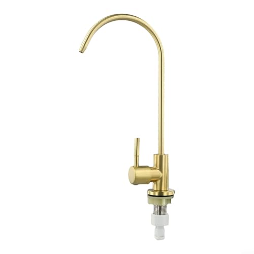 4-Punkt-Wasserfilter für Küchenspüle, Edelstahl, Küchenspüle, Direkt-Trinkwasserreiniger, Filter, Wasserhahn, Filter Ta(Gold) von NbgrvB