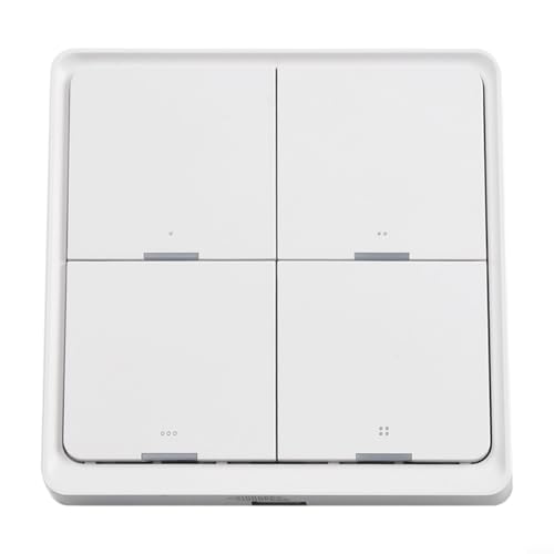 4 Tasten Wireless Smart Switch Kompatibel mit ZigBee für schnellen Szenenwechsel und effiziente Heimautomation von NbgrvB