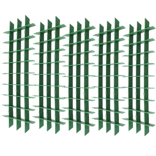 5 Sets Gefriertrockner Tablett Trennwände Medium für Ernte rechts, anpassbare Tablett-Abschnitte, gefriergetrocknete Früchte, lange kurze Lebensmittel-Trennschalen, PP-Material (grün) von NbgrvB