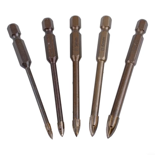 5-teiliges multifunktionales Bohrer-Set mit gehärtetem Fräskopf und Chip, einfaches Design für glattes und stabiles Bohren auf Glas, Keramik, Marmor und dünnen Eisenplatten 5-teiliges multifunktionales Bohrer-Set mit gehärtetem Fräskopf und Chip, einfaches Design für glattes und stabiles Bohren auf Glas, Keramik, Marmor und dünnen Eisenplatten von NbgrvB