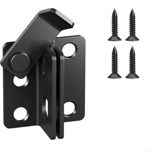 Abschließbarer Edelstahl-Türriegel für Türen, Fenster, Zäune und den Außenbereich mit Vorhängeschloss Option von NbgrvB