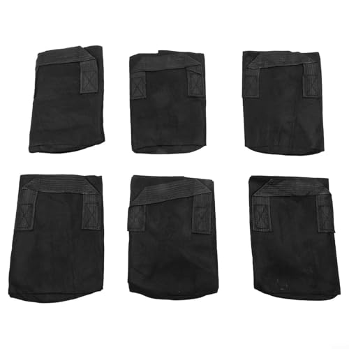 Atmungsaktive Design 20cm Filz Blumentöpfe Wiederverwendbare Pflanzsäcke für einen nachhaltigen Garten Set von 6 oder 8 (6-teiliges Set) von NbgrvB