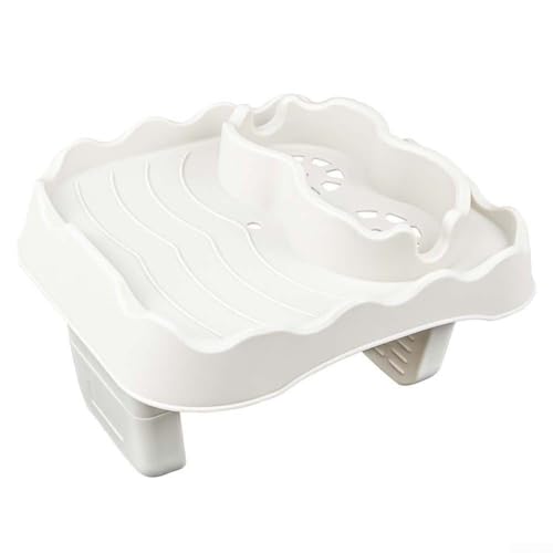 Aufblasbares Pool-Tablett mit verstellbarem Design für einfachen Zugang zu Snacks (beige) von NbgrvB