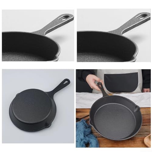 BBQPot Gusseisen-Grillpfanne zum Braten, Schmoren und Backen, unverzichtbar für Outdoor-Grillen und Kochen im Innenbereich (16 cm) von NbgrvB