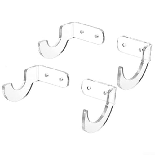 Baseballschläger-Vitrine, Wandhalterung, Schlägerhalter, horizontales Acryl-Baseballschläger-Halter-Set, 2 Stück, für Baseballschläger-Halterung, Wanddisplay (transparent) von NbgrvB