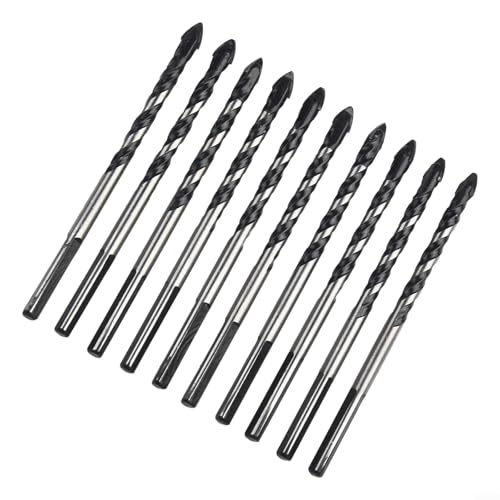 Bohrer-Set, Hartmetall, für Porzellan, Fliesen, leichten Beton, Ziegel, Glas und Stein, 10 Stück von NbgrvB