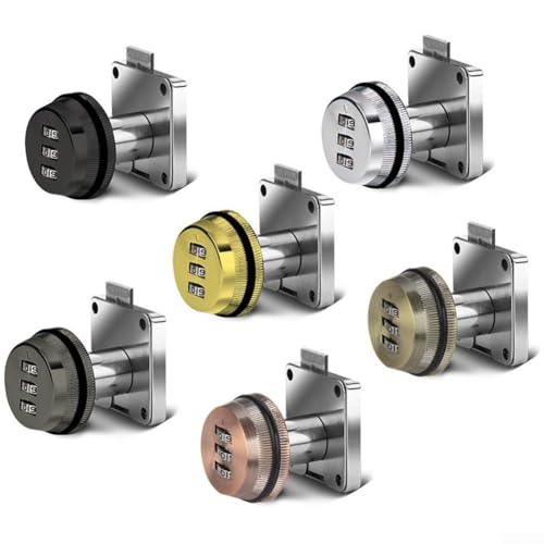 Briefkasten-Sicherheitsschloss mit 3-stelligem Passwort-Code mit verdickter Zinklegierung, Zahlenschloss für zuverlässigen Schutz (grüne Bronze) von NbgrvB