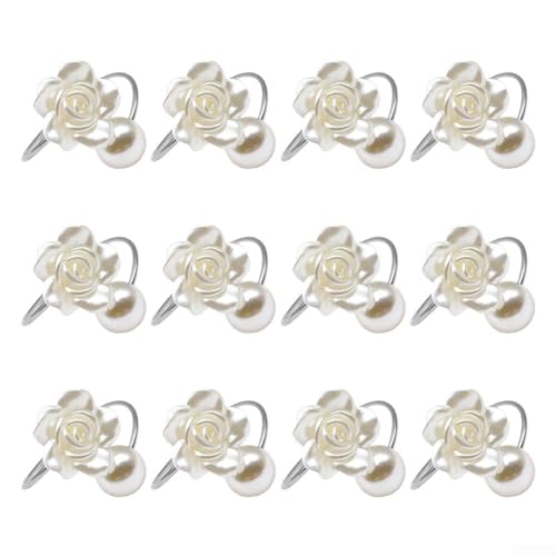 Charmantes Set mit 12 Blumen-Serviettenhaltern für Hochzeits-Tischdekorationen Charmantes Set mit 12 Blumen-Serviettenhaltern für Hochzeits-Tischdekorationen von NbgrvB