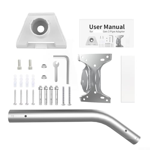Dachhalterung für Starlink for Gen Heavy Duty Pivot Straight/Bent Tube Bracket Kit 3 mit starker Tragfähigkeit (Ellenbogenrohr) von NbgrvB