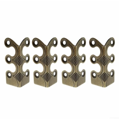 Dekorative Ecken in Antik-Optik, passend zu jedem Schreibtisch oder Wand-Setup, 4 Stück (Bronze) von NbgrvB