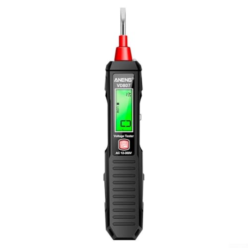 Digitaler Spannungsinspektionsstift Modell VD807 Zuverlässiger Tester mit Dual-System für Elektrofachleute (schwarz) von NbgrvB