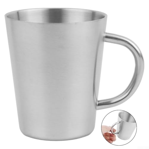 Doppelschichtiger 300 ml isolierter Kaffeebecher mit Griff für sicheres Trinkerlebnis (A) von NbgrvB
