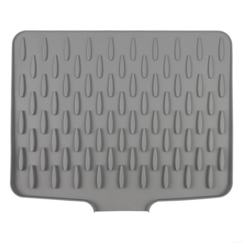 Drainage-Pad mit einzigartigem geneigtem Design für effizientes Wassermanagement in der Küche (grau) von NbgrvB