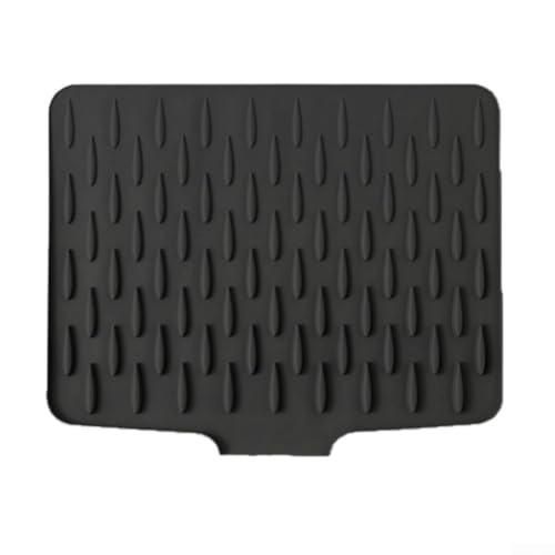 Drainage-Pad mit einzigartigem geneigtem Design für effizientes Wassermanagement in der Küche (schwarz) von NbgrvB