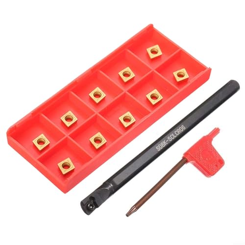 Drehmaschine Bohrstange S08KSCLCR06, mit verbesserter Chip-Evakuierung und kompatiblen Einsätzen, 8 mm Größe Drehmaschine Bohrstange S08KSCLCR06, mit verbesserter Chip-Evakuierung und kompatiblen Einsätzen, 8 mm Größe von NbgrvB