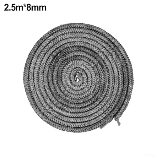 Effiziente Holzofendichtung, Fiberglas-Dichtung, 2 x 5 m lang, geeignet für 8 x 16 mm Durchmesser (2,5 m x 8 mm) von NbgrvB