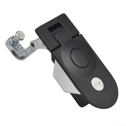 Einsteckhebelschlösser mit Druckknopf-Sprungfunktion für Schrankzubehör, bündige Montage für Türen mit einer Dicke von 1 5 mm, zur Sicherung von Anhängern und Wohnmobilen (schwarz) von NbgrvB