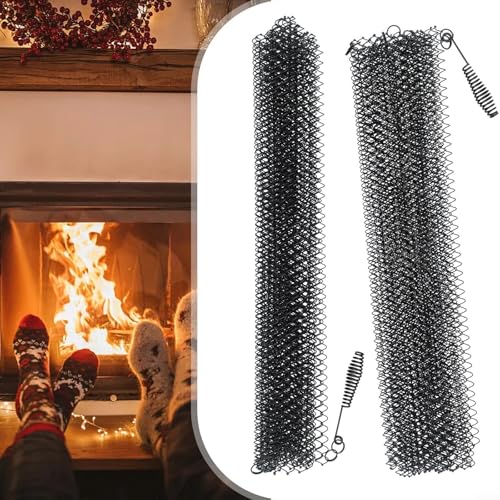 Elegante Metallgitter-Vorhänge in einem praktischen 2er-Pack von NbgrvB