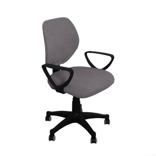 Elegante und schicke staubdichte Bezüge aus Plüschstoff für Ihre Computer-Drehstühle bei der Arbeit oder zu Hause (dunkelgrau) von NbgrvB