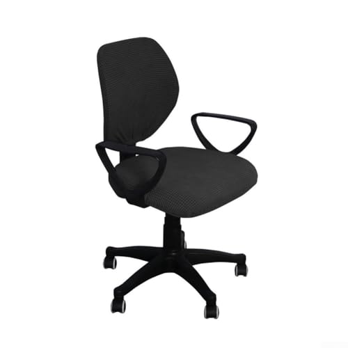 Elegante und schicke staubdichte Bezüge aus Plüschstoff für Ihre Computer-Drehstühle bei der Arbeit oder zu Hause (schwarz) von NbgrvB