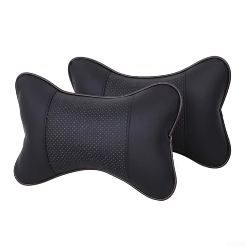 Ergonomische Kopfstütze für Autositz in Knochenform zur Entlastung und Unterstützung des Nackens (Schwarz) von NbgrvB