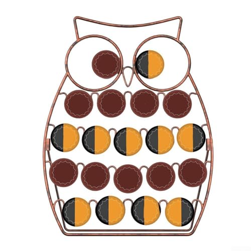 Eulenförmiger Kaffeekapselhalter, abnehmbarer Ständer, robust und langlebig (Bronze) von NbgrvB